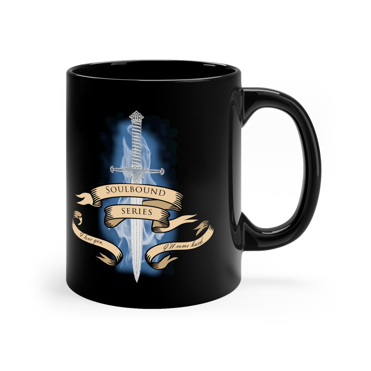 Soulbound: I'll Come Back Dagger Quote 11oz Black Mug