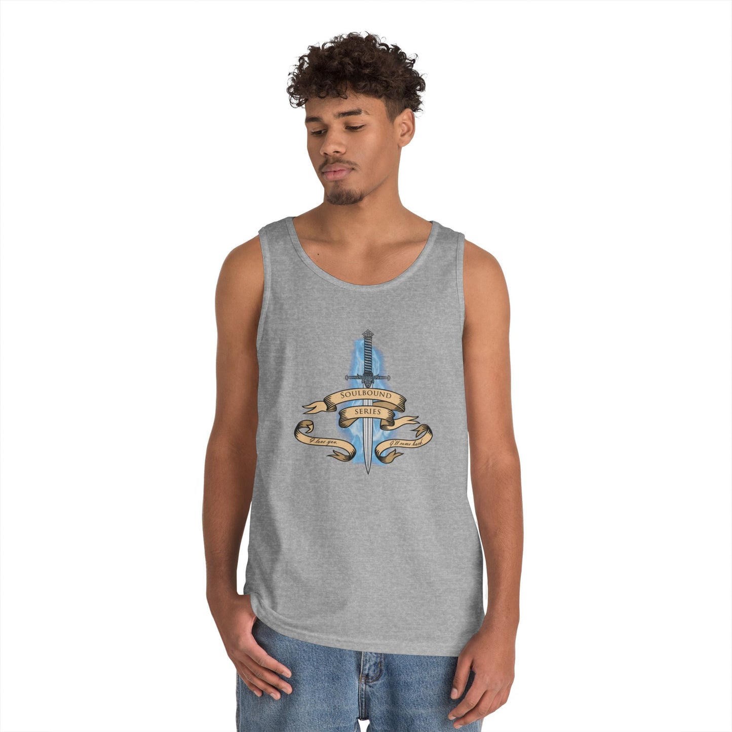 Soulbound: I'll Come Back Dagger Quote Unisex Tank Top