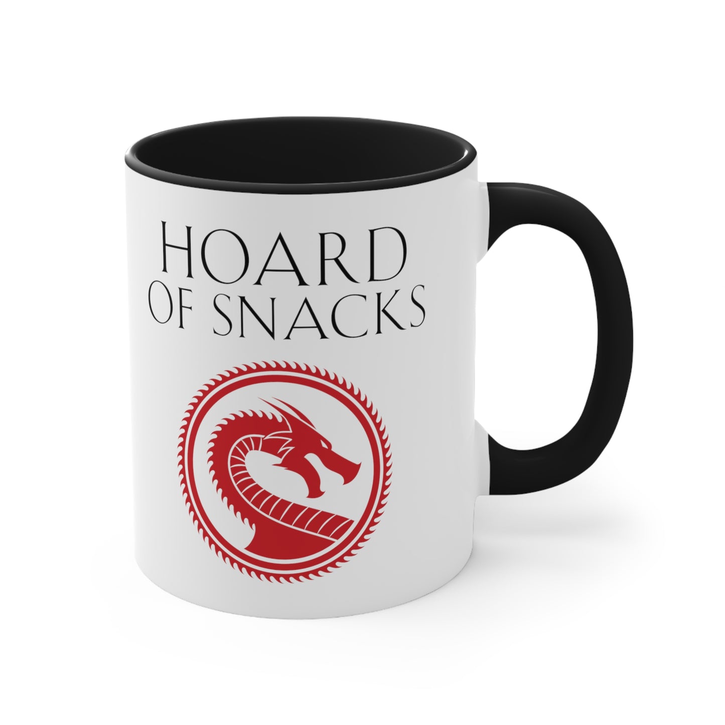 Soulbound: Hoard of Snacks Black/Red Coffee Mug No. 2, 11oz