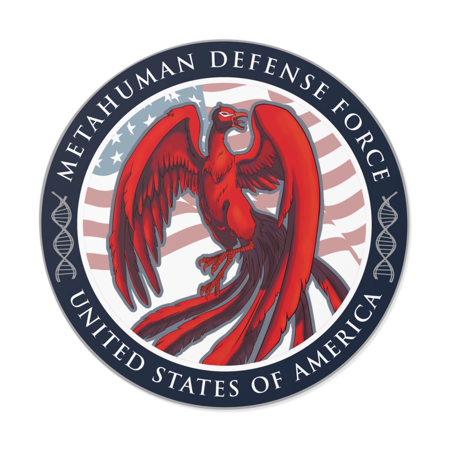 Metahuman Files: Metahuman Defense Force Agency Seal Sticker