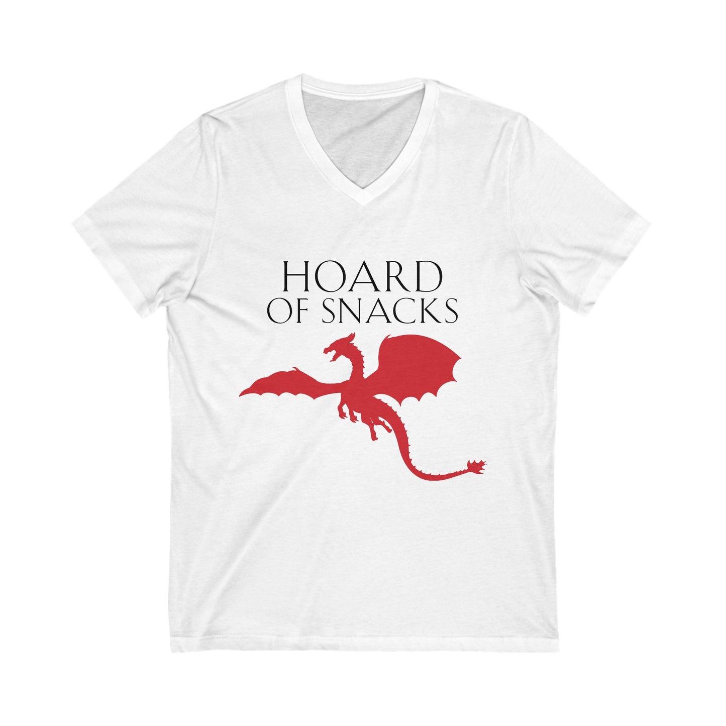 Soulbound: Hoard of Snacks Black/Red Unisex V-Neck Tee