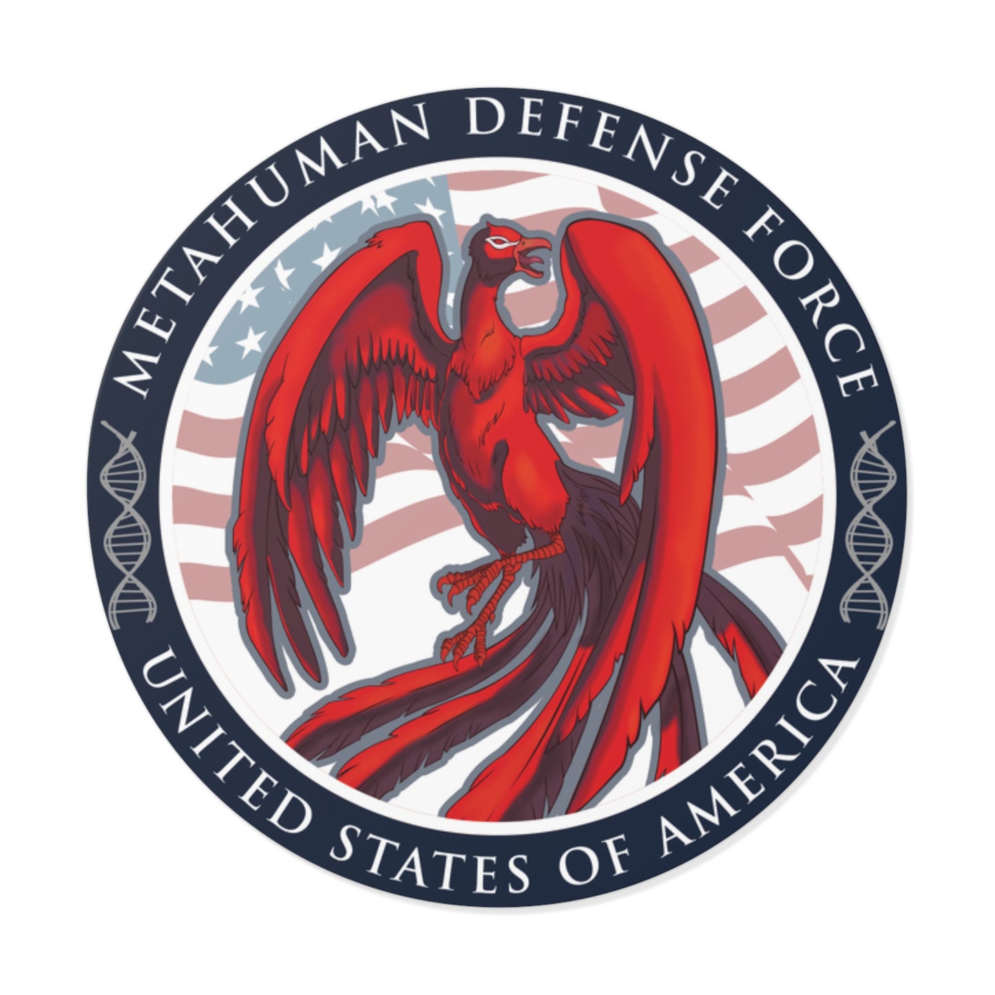 Metahuman Files: Metahuman Defense Force Agency Seal Sticker