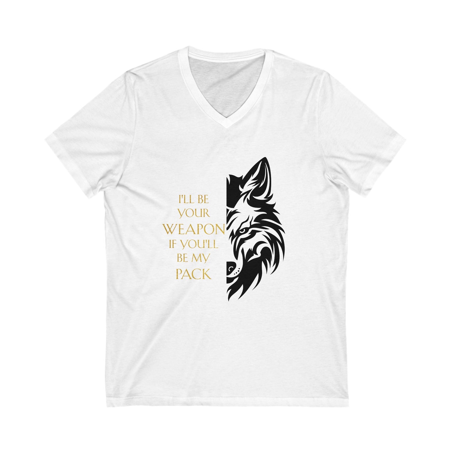 Soulbound: Black/Gold Pack Quote Unisex V-Neck Tee