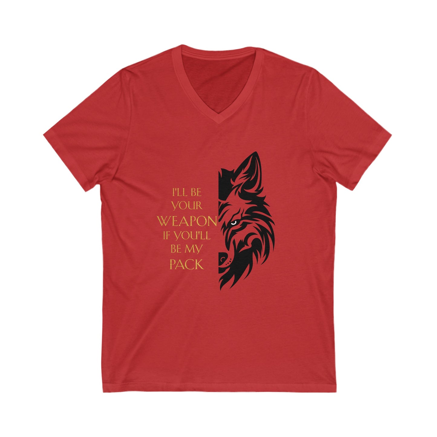 Soulbound: Black/Gold Pack Quote Unisex V-Neck Tee