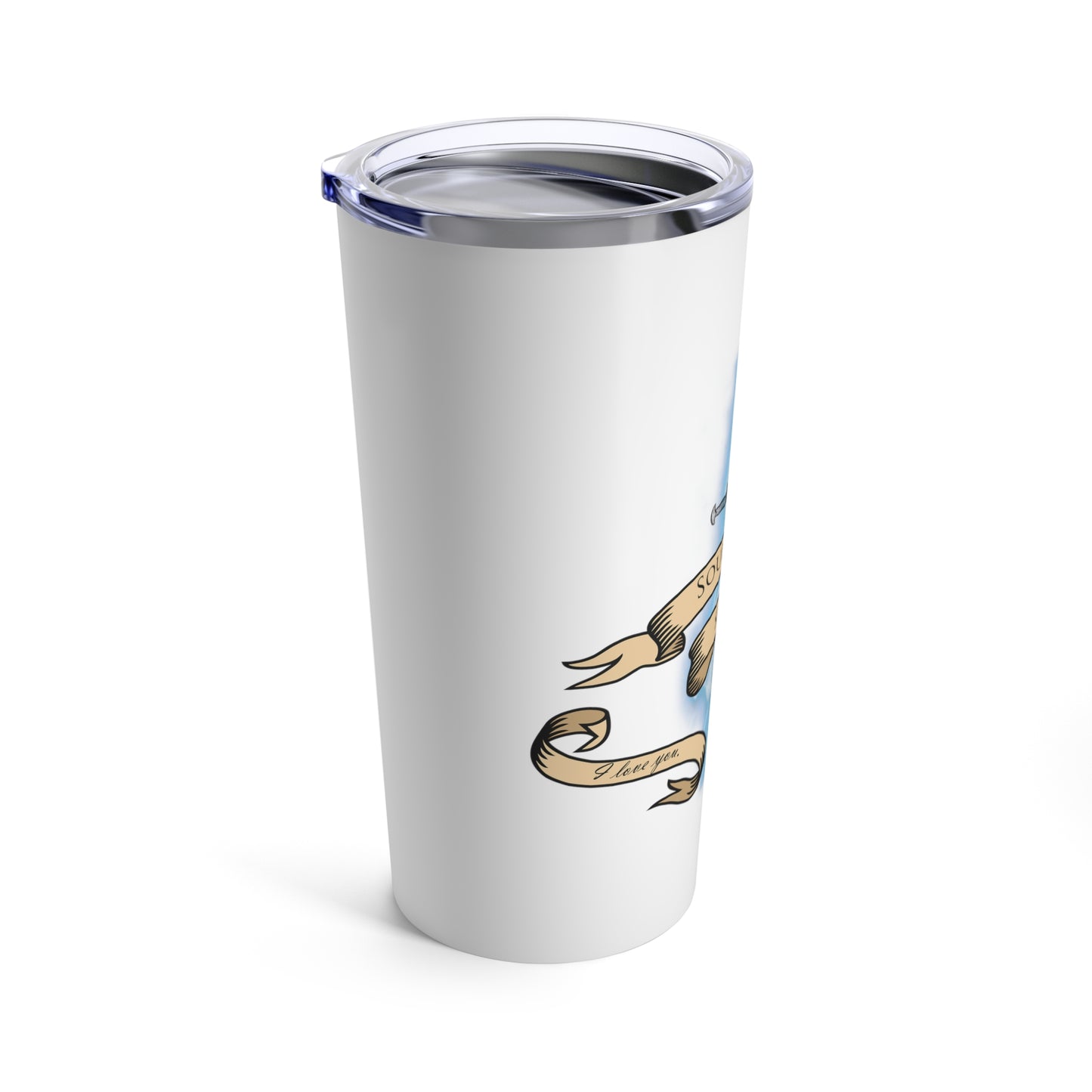Soulbound: I'll Come Back Dagger Quote Tumbler 20oz