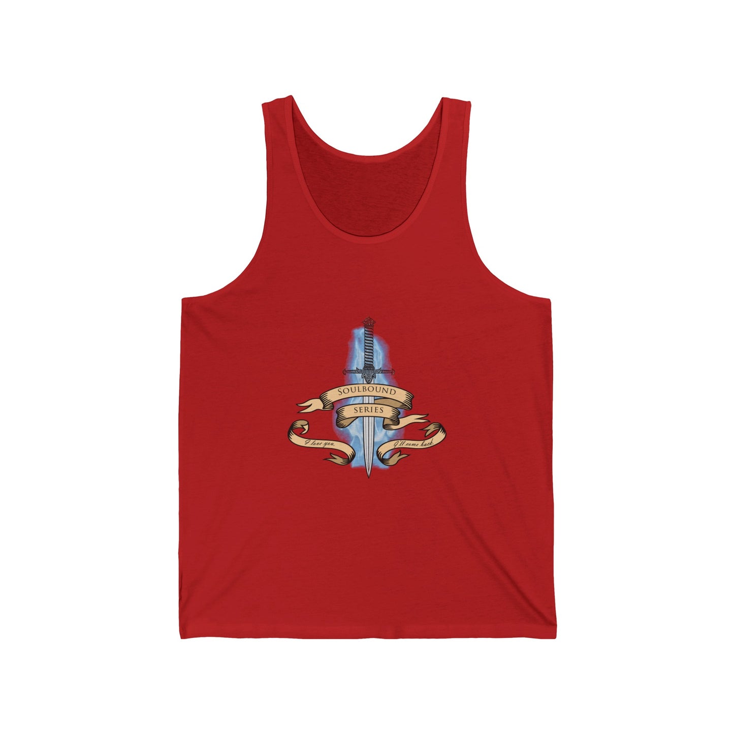 Soulbound: I'll Come Back Dagger Quote Unisex Tank Top