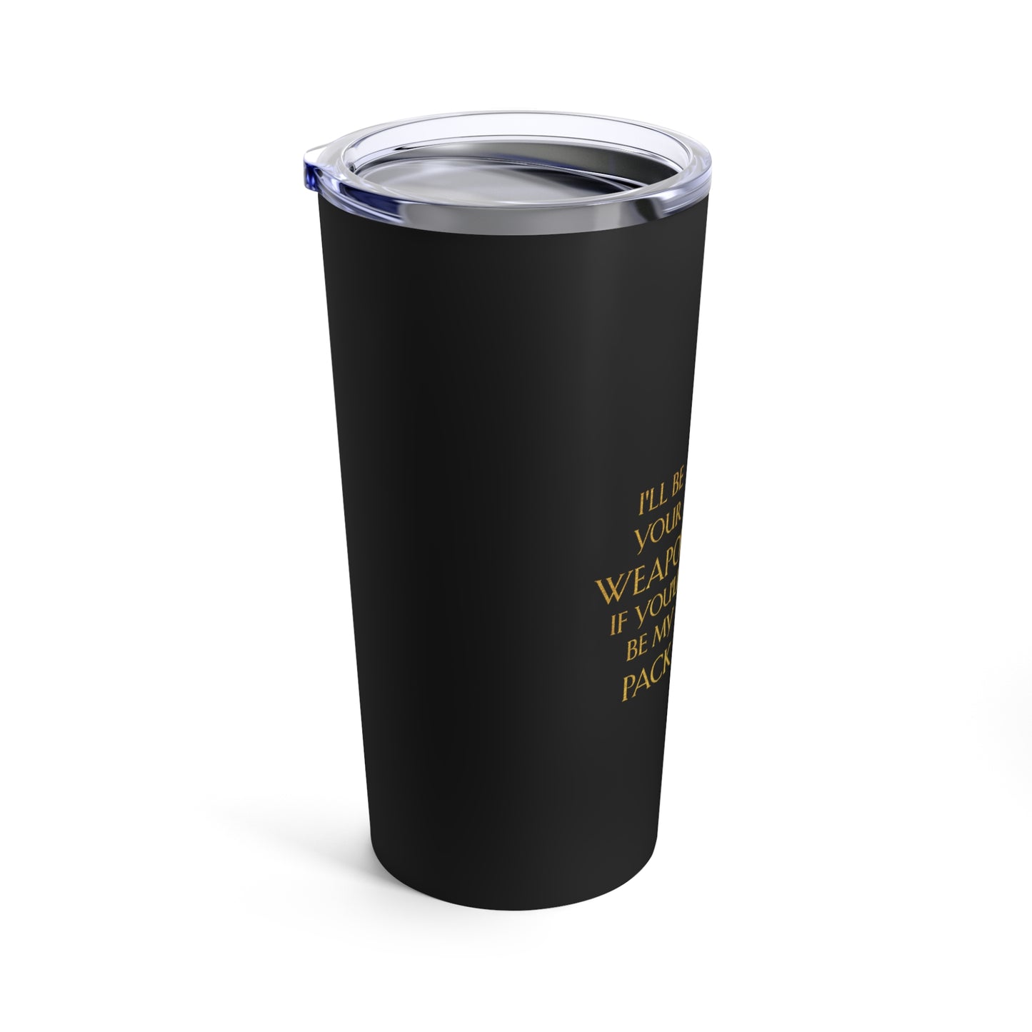 Soublound: Gold/White Pack Quote Tumbler 20 oz