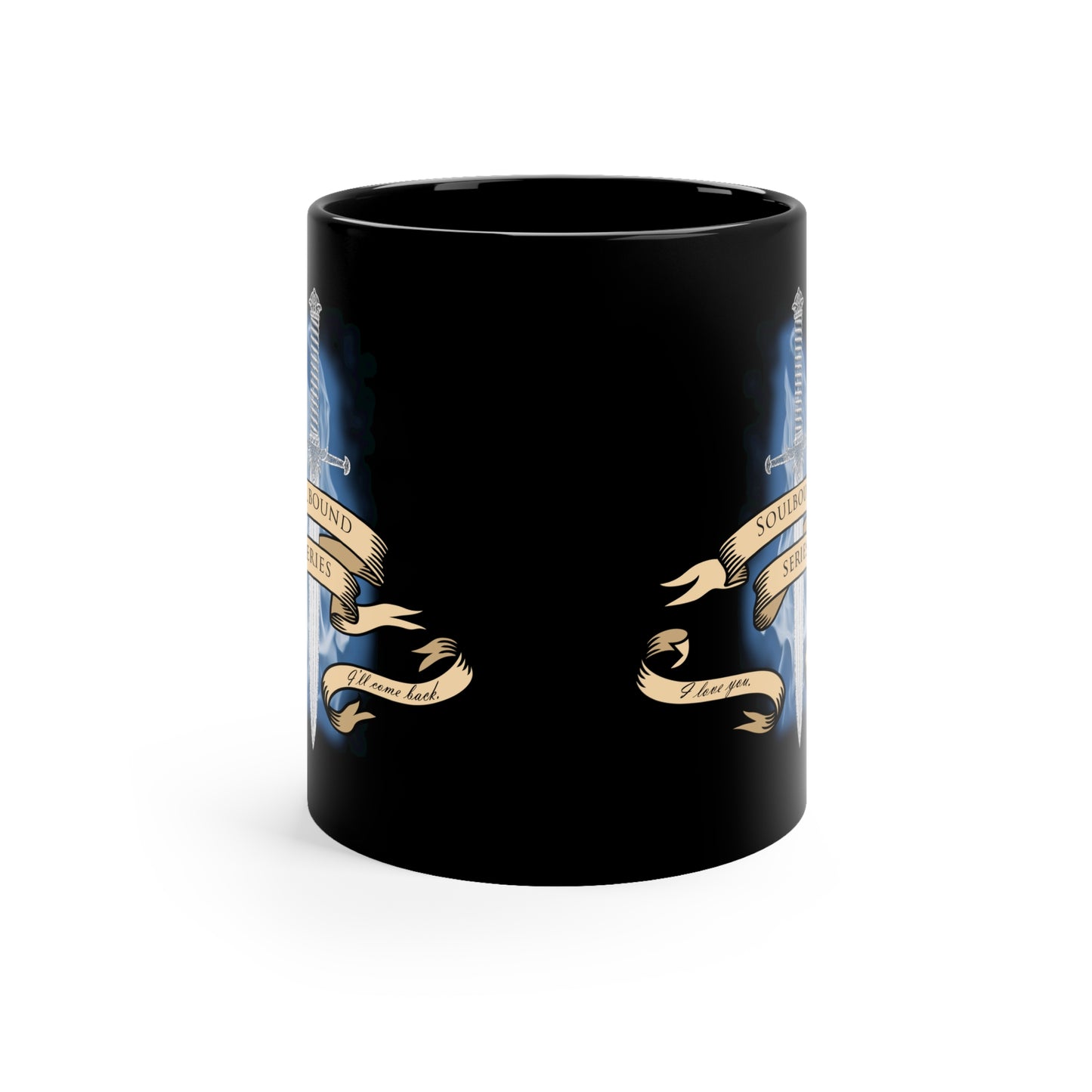 Soulbound: I'll Come Back Dagger Quote 11oz Black Mug