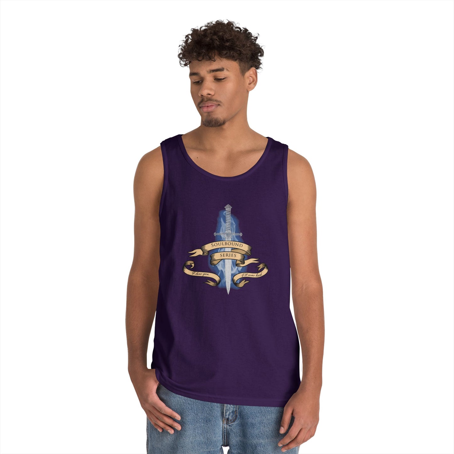 Soulbound: I'll Come Back Dagger Quote Unisex Tank Top