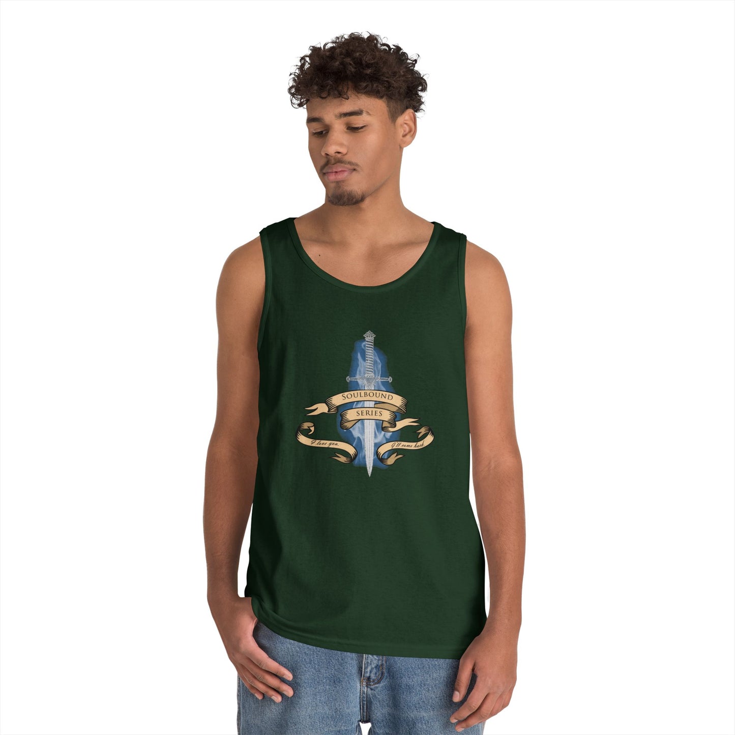 Soulbound: I'll Come Back Dagger Quote Unisex Tank Top