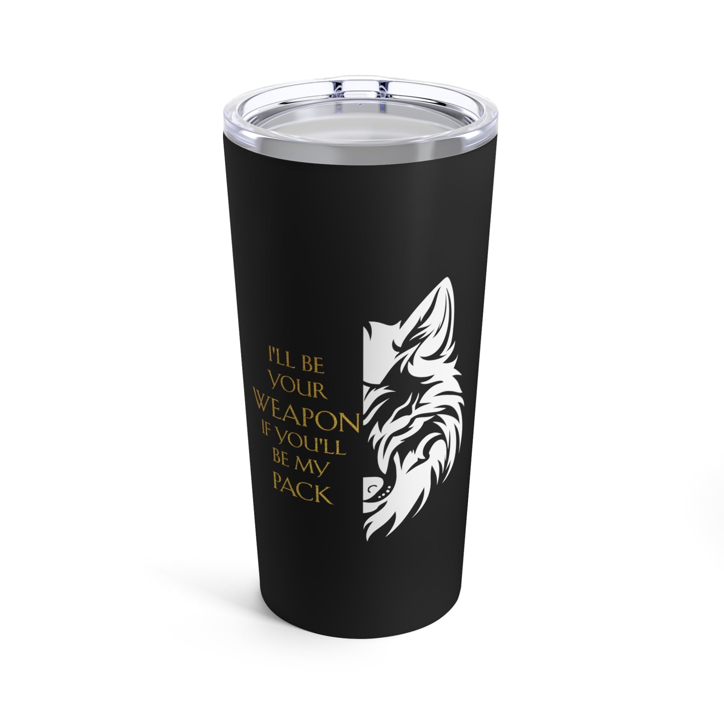 Soublound: Gold/White Pack Quote Tumbler 20 oz