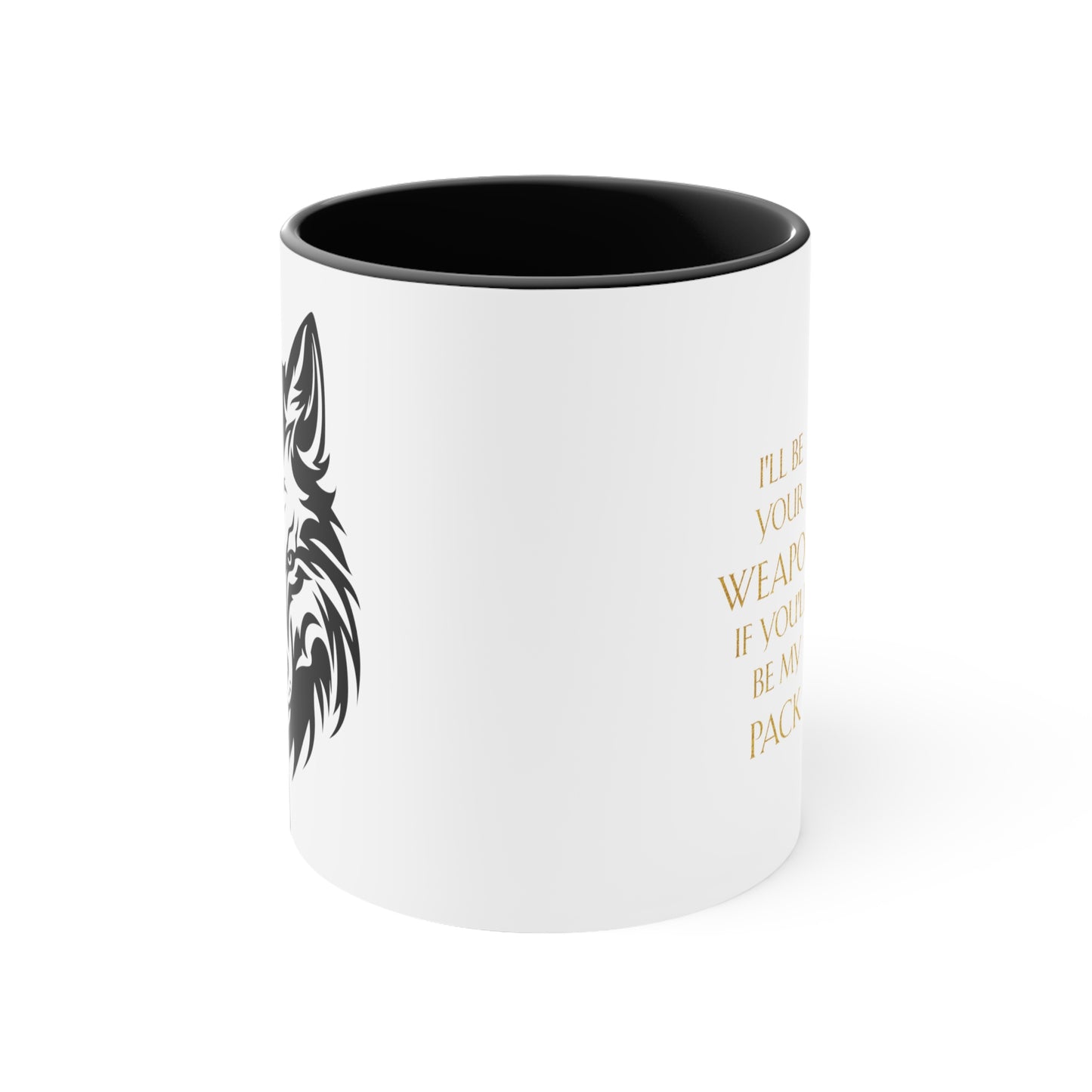 Soulbound: Gold/Black Pack Quote Coffee Mug, 11oz