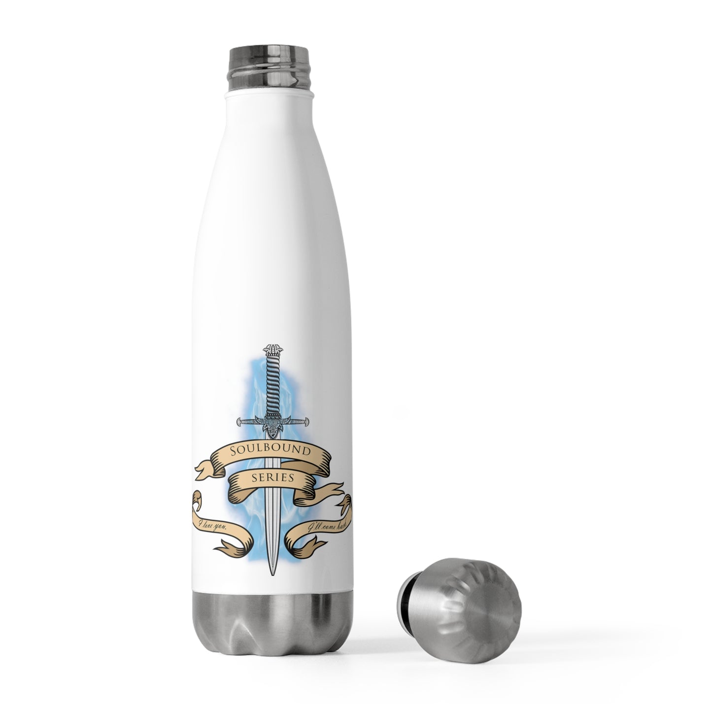 Soulbound: I'll Come Back Dagger Quote 20oz Insulated Bottle