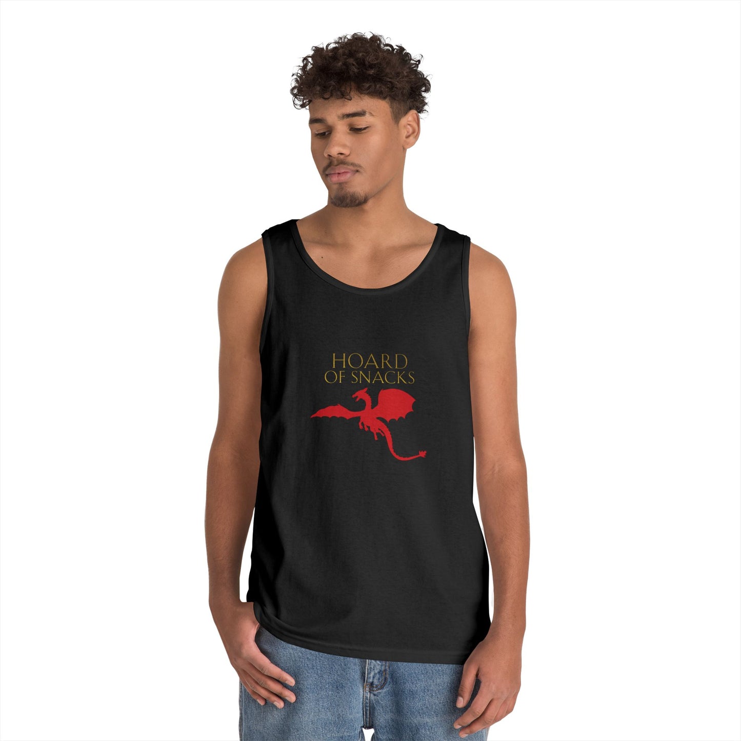 Soulbound: Hoard of Snacks Gold/Red Unisex Tank Top