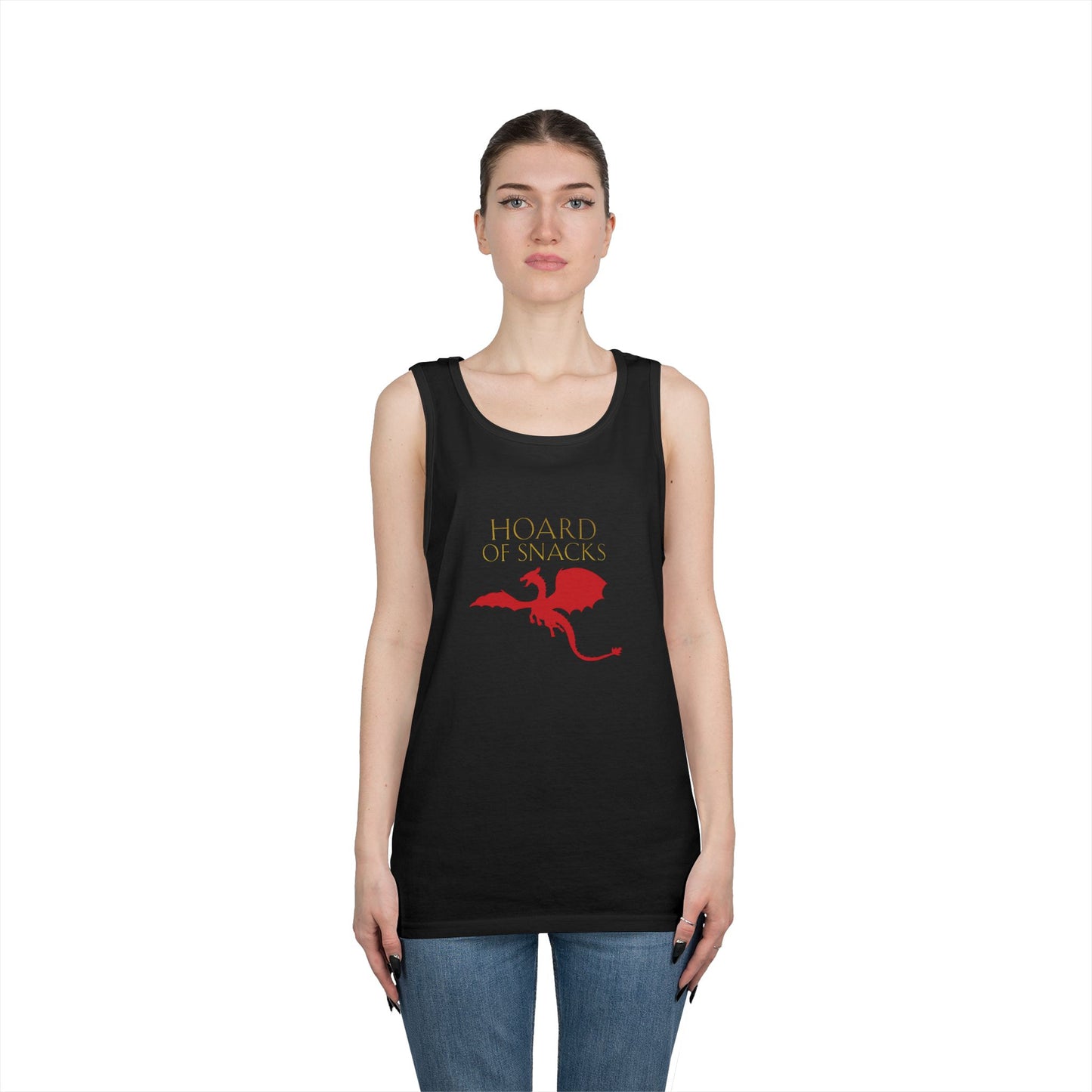 Soulbound: Hoard of Snacks Gold/Red Unisex Tank Top