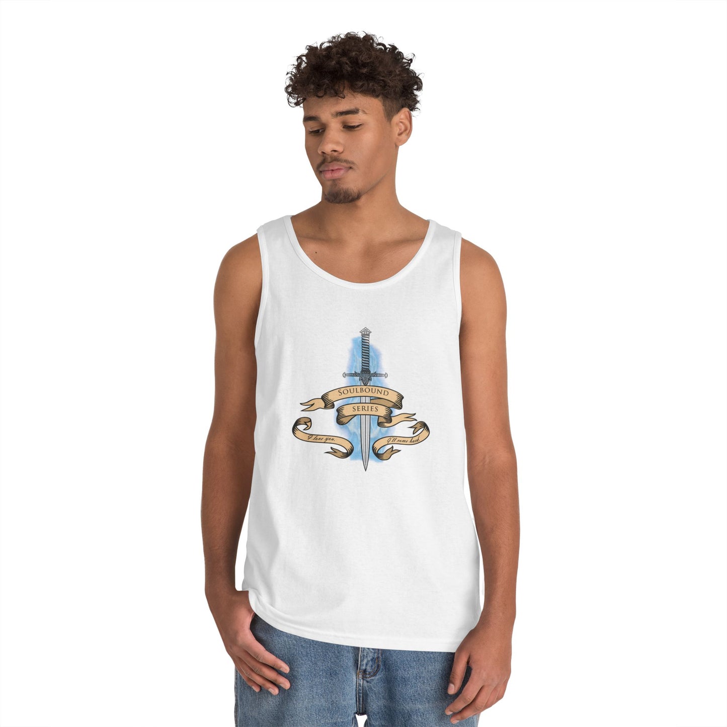 Soulbound: I'll Come Back Dagger Quote Unisex Tank Top