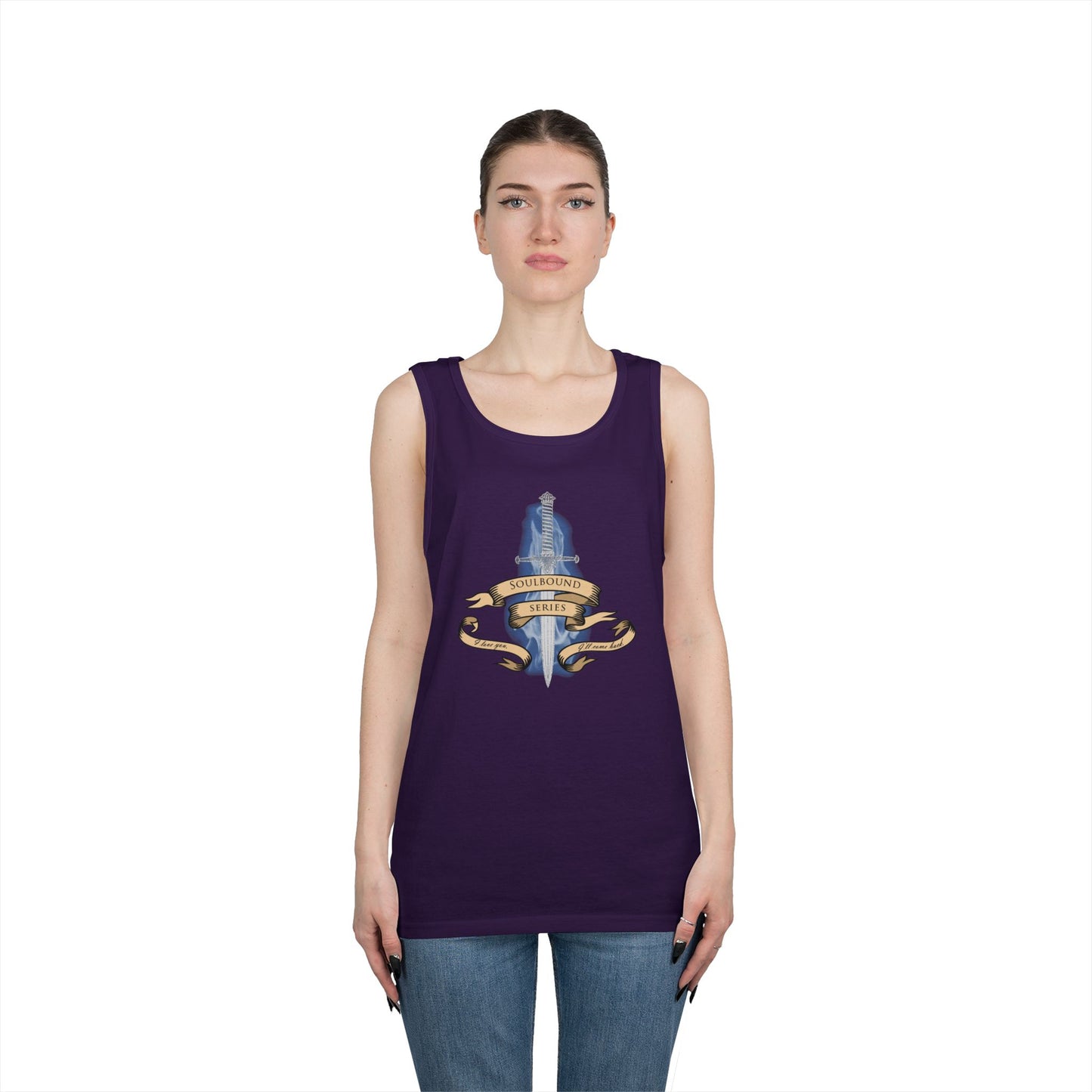 Soulbound: I'll Come Back Dagger Quote Unisex Tank Top