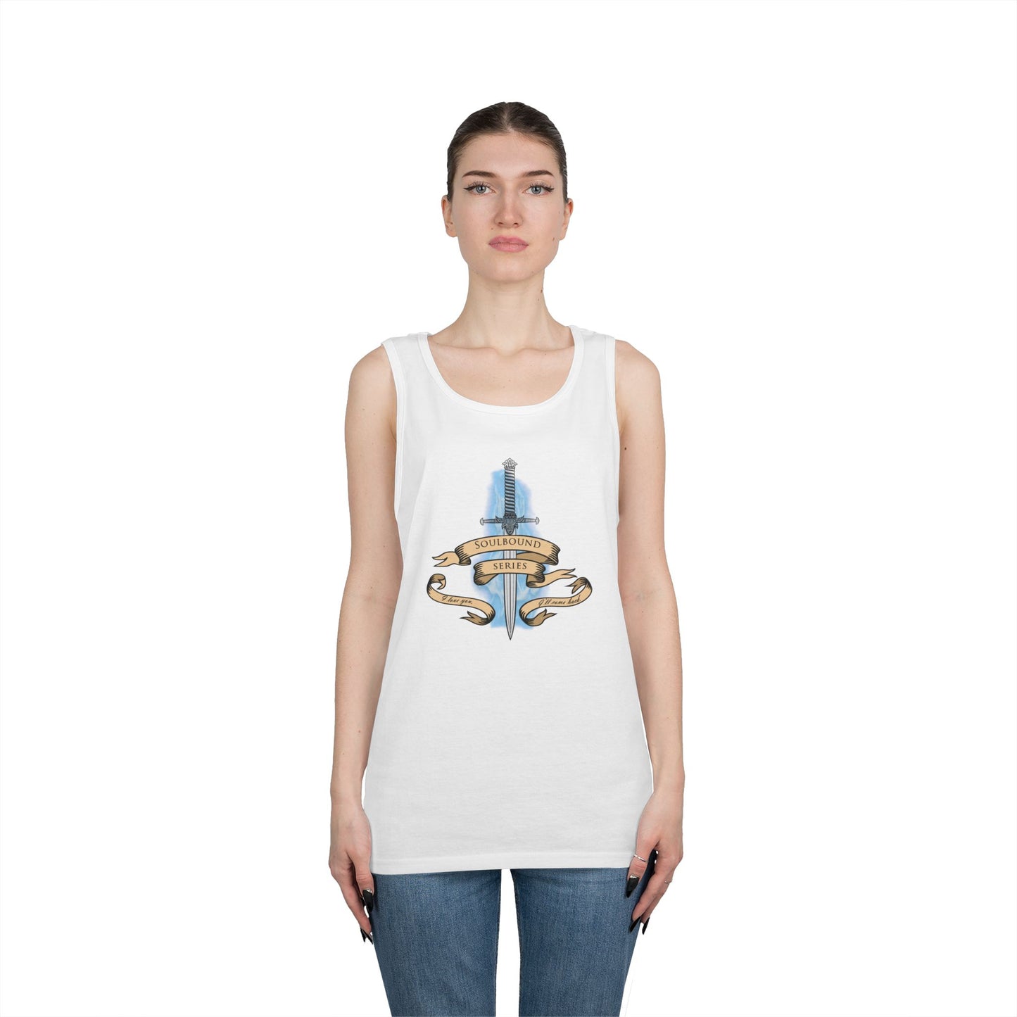 Soulbound: I'll Come Back Dagger Quote Unisex Tank Top