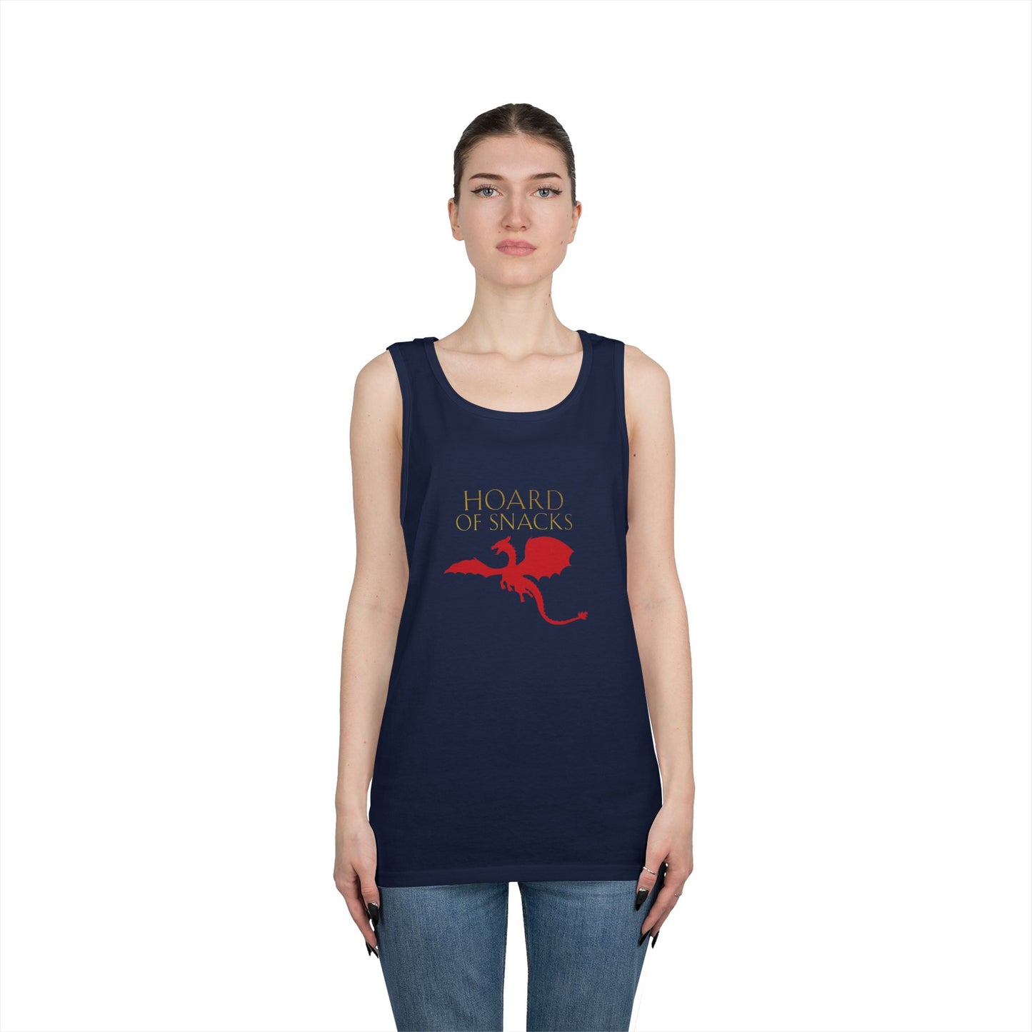 Soulbound: Hoard of Snacks Gold/Red Unisex Tank Top