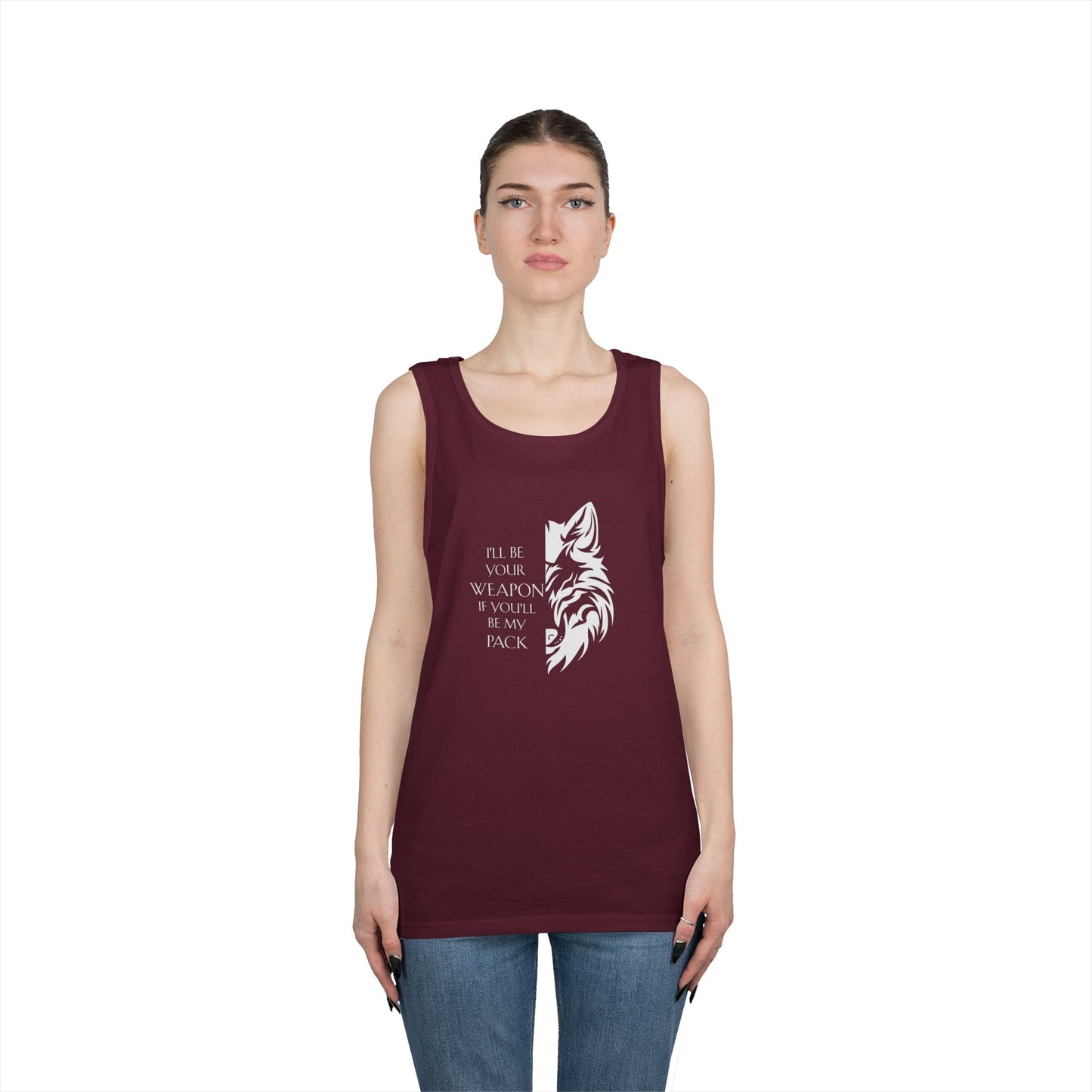 Soulbound: White Pack Quote Unisex Tank Top