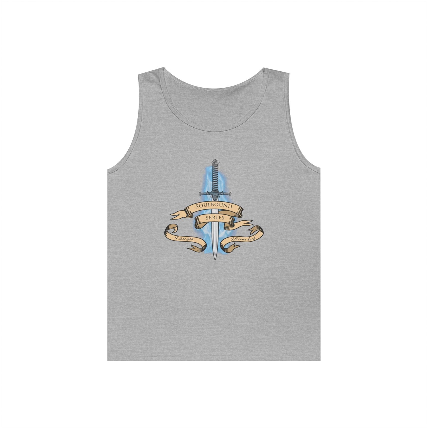Soulbound: I'll Come Back Dagger Quote Unisex Tank Top