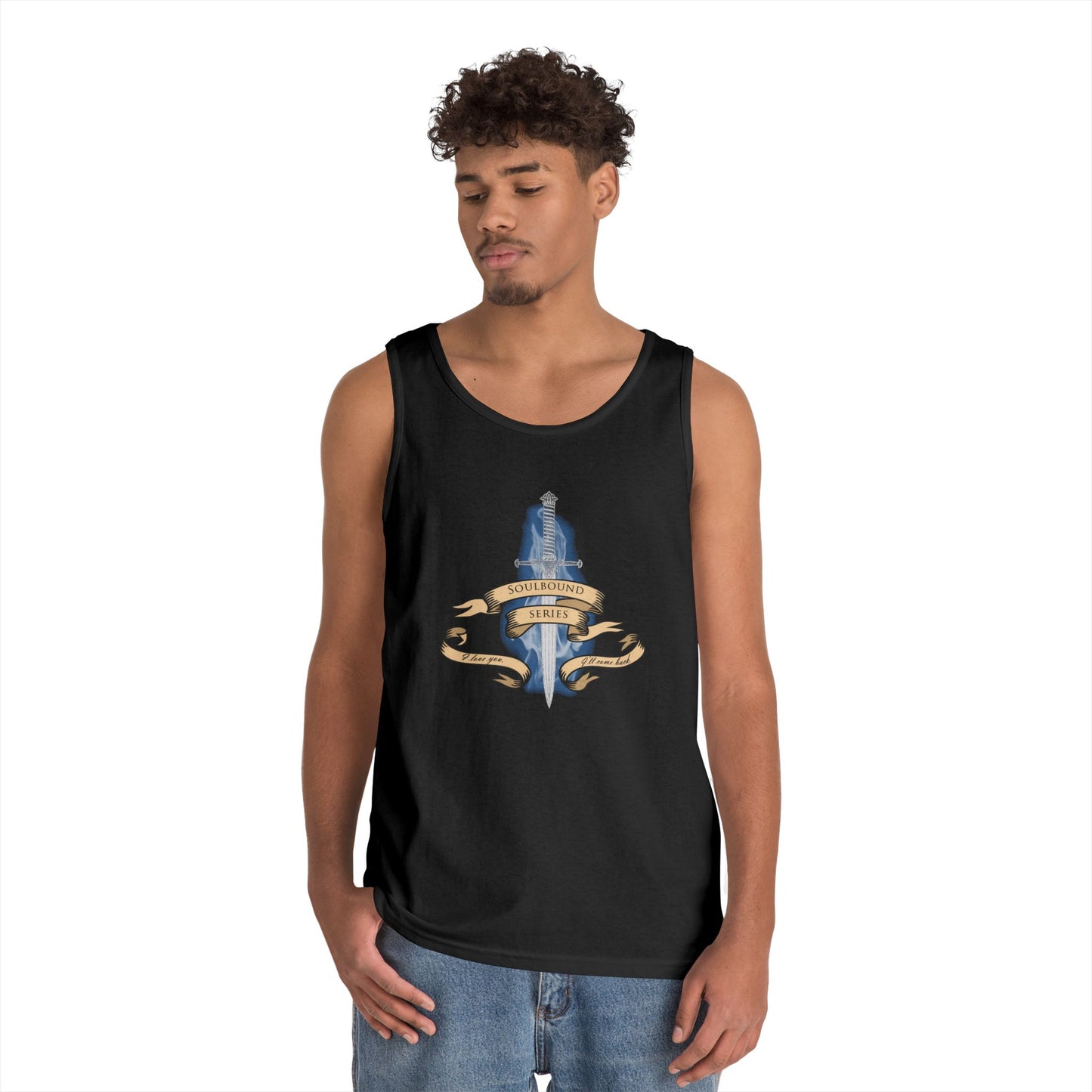 Soulbound: I'll Come Back Dagger Quote Unisex Tank Top