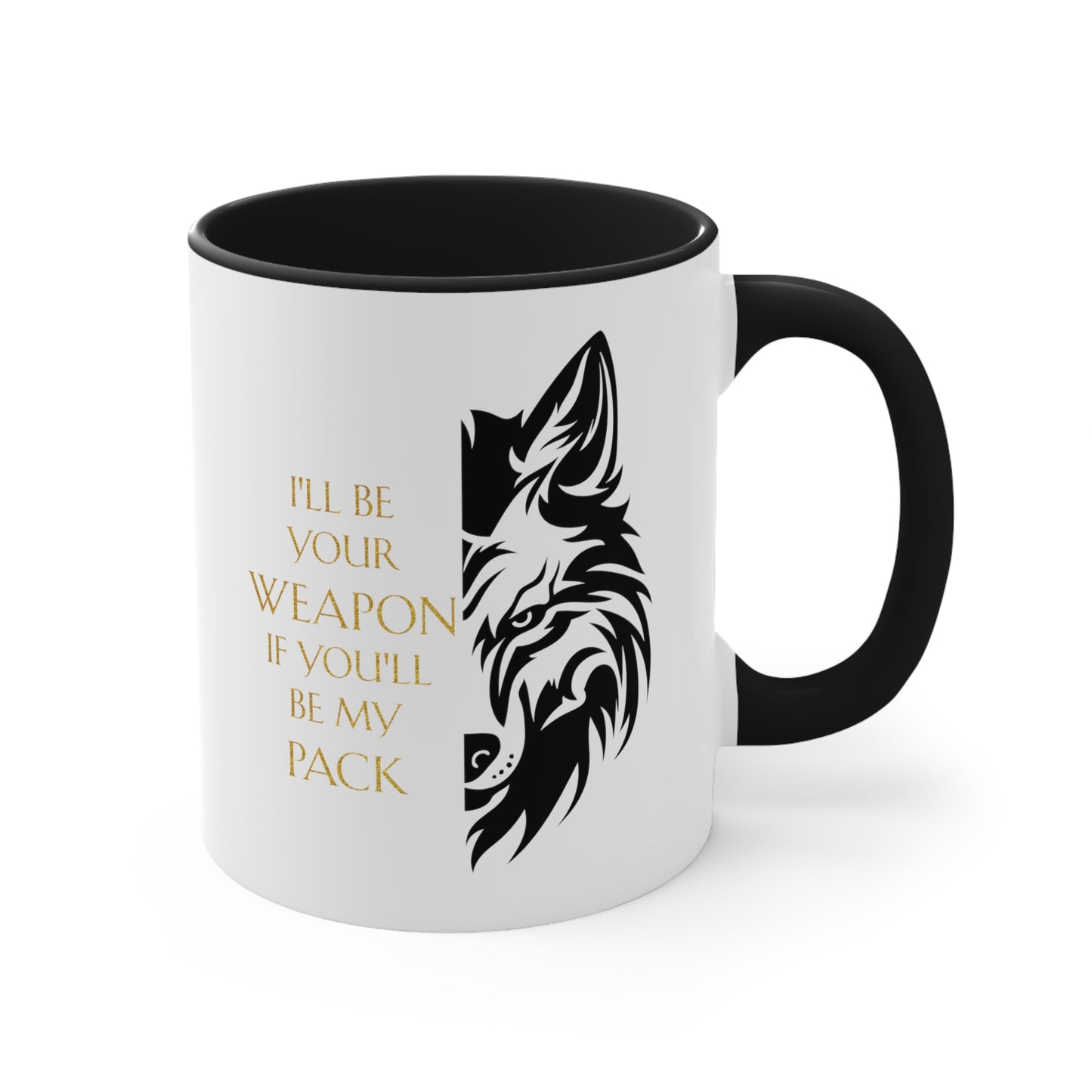 Soulbound: Gold/Black Pack Quote Coffee Mug, 11oz