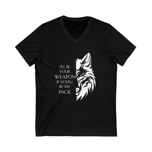 Soulbound: White Pack Quote Ladies V-Neck Tee