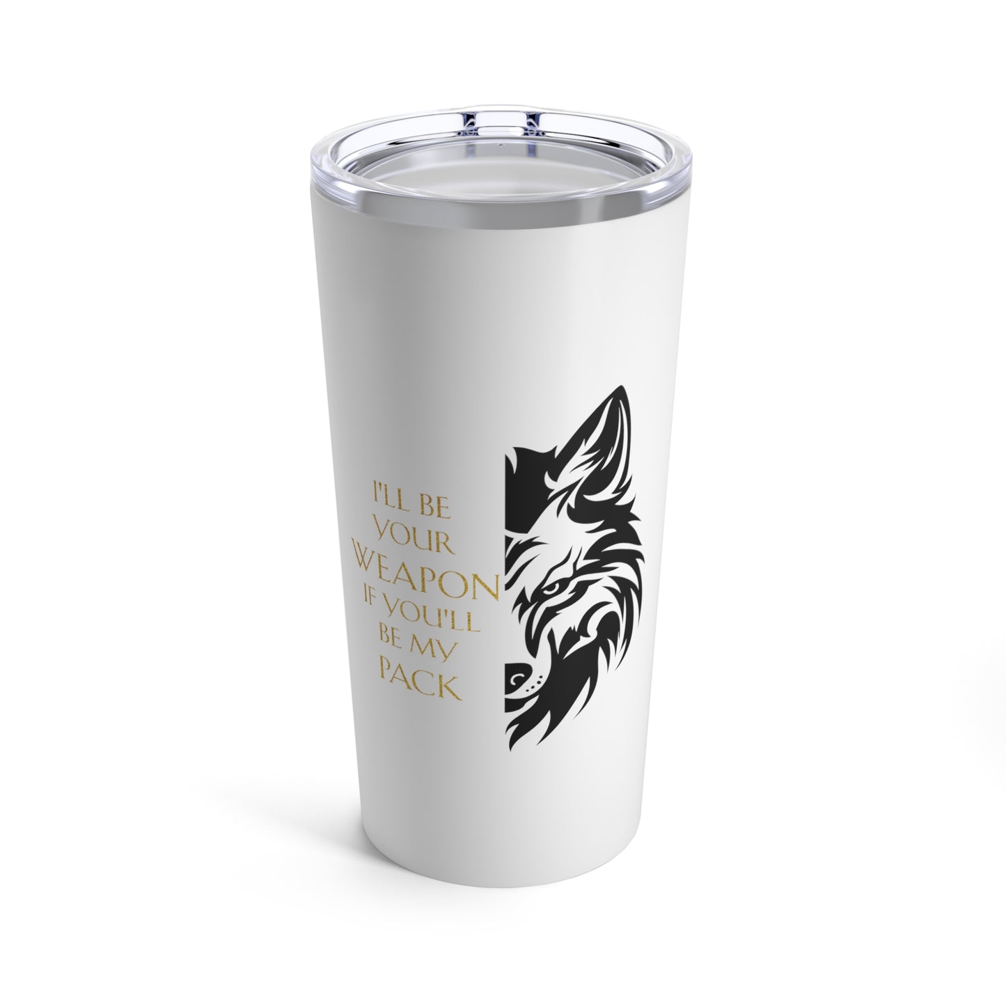 Soulbound: Gold/Black Pack Quote Tumbler 20 oz