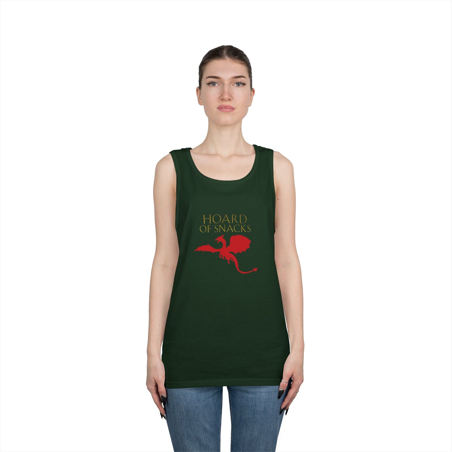 Soulbound: Hoard of Snacks Gold/Red Unisex Tank Top
