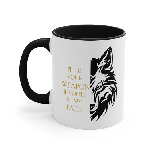 Soulbound: Gold/Black Pack Quote Coffee Mug, 11oz