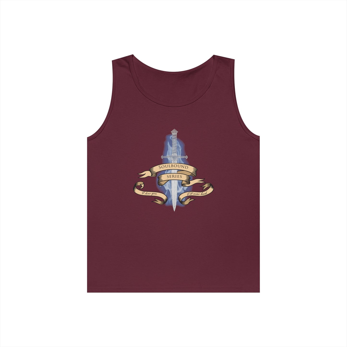 Soulbound: I'll Come Back Dagger Quote Unisex Tank Top
