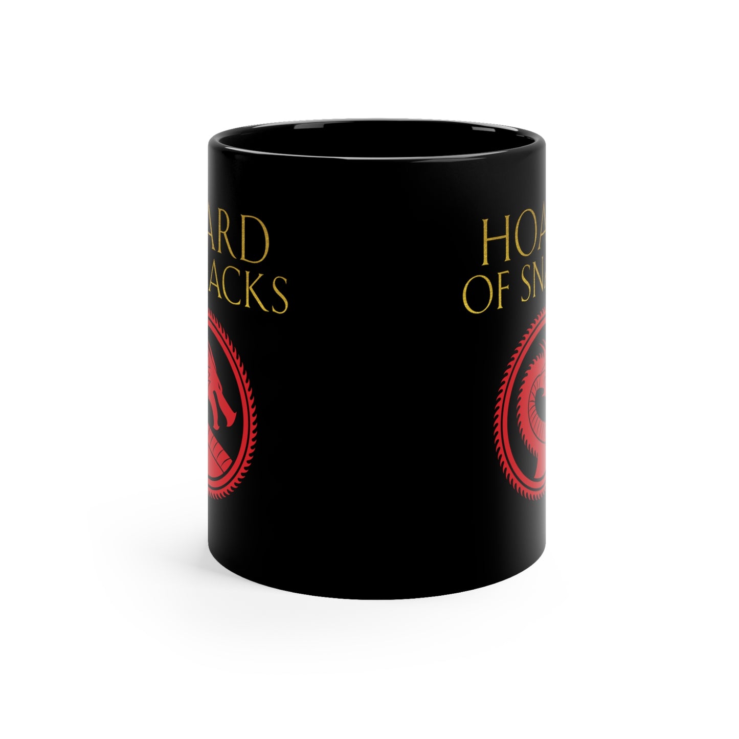 Soulbound: Hoard of Snacks Gold/Red 11oz Black Mug