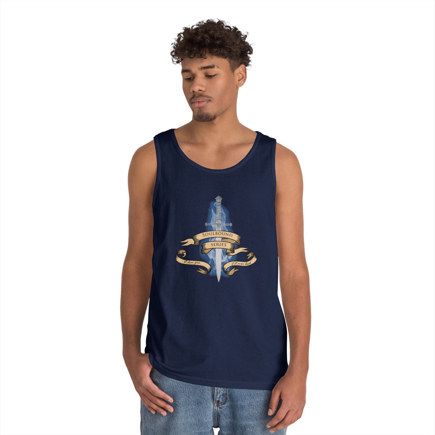 Soulbound: I'll Come Back Dagger Quote Unisex Tank Top